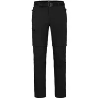 Bergson Outdoorhose BAKER ZIPP-Off Herren Wanderhose, vielseitig, pflegeleicht, Kurzgrößen, schwarz