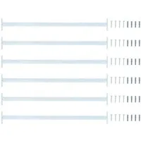 vidaXL Fenster Verstellbarer Fenster-Sicherheitsbalken 6 stk. 710 - 1200 mm, (6 St)