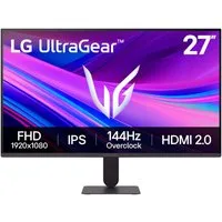 LG 27G411A UltraGear™ 27 Zoll Full-HD IPS Gaming-Monitor (69 cm/27 ", 1920 x 1080 px, Full HD, 5 ms Reaktionszeit, 144 Hz, IPS, mit 144 Hz (übertaktet), NVIDIA G-SYNC® kompatibel, sRGB 99% (Typ)