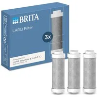 BRITA Wasserfilter BRITA LARQ Ersatzfilter Pack 3 für BRITA LARQ iQ und Filterflaschen, Zubehör für BRITA LARQ Filter-Trinkflaschen, Ersatz-Wasserfilter reduziert PFAS, Chlor & Mikroverunreinigungen