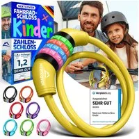 Nextcover Zahlenkabelschloss NEXTCOVER® Fahrradschloss Kinder mit 4-stelligem Zahlencode