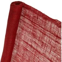 DéVa Stoff DéVa Jute-Schutzvlies rot 0,5m x 3m Jutegewebe