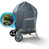 LANDMANN Grillabdeckhaube Wetterschutzhülle 90x70x70cm, Premium wasserdicht UV-beständig, atmungsaktiv & kältebeständig