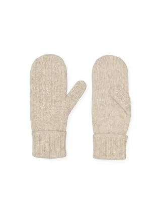 beck söndergaard - Fäustlinge mit Zopfmuster beige - Gr. - OS