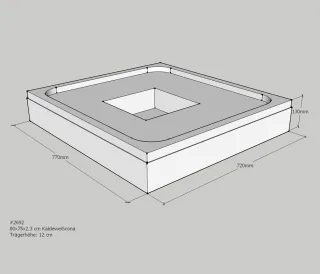 Neuesbad Wannenträger für Kaldewei Scona 750x800x23 SD24073