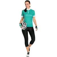 VAUDE Fahrradhose Wo Advanced 3/4 Pants IV mit nahtlosem Advanced Cycling Green-Sitzpolster, atmungsaktiv