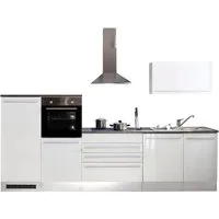 BASIC by Balculina Küchenzeile Jazz, Breite 320 cm, wahlweise mit E-Geräten
