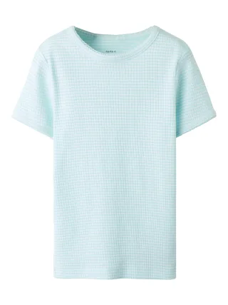 NAME IT - NKFFIKATE SS XSL TOP PB blue light - Gr. - 158/164