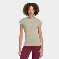 adidas Sportswear T-Shirt ESSENTIALS LINEAR COTTON sportlicher Stil, Kurzarm, ohne Verschluss, aus Baumwolle
