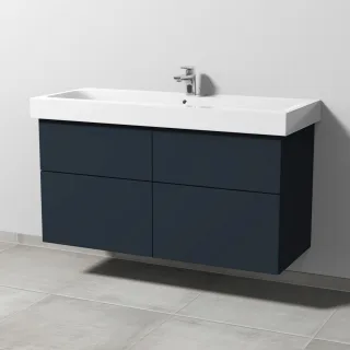 Sanipa 3way Waschtischunterbau zu Geberit iCon Waschtisch mit 4 Auszügen, Marine-Matt SP6551R