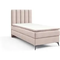 Best for Home Boxspringbett K10 NEO SINGLE Bonellfederkernmatratze mit Komfort Topper H3 (Einzelbett, Polsterbett mit gepolstertes Kopfteil, Jugendbett, Kinderbett versch. Größen, 1-St., 70x200 80x200 90x200 100x200 cm), Handwerksqualität, TOP Preis-