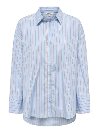 ONLY - ONLOREGON ALVA LS REG SHIRT CC WVN Dusty Blue - Gr. - M