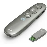 Hama Digitaler Laserpointer mit Spot-Illumination und Leselupe Fernbedienung (20m Reichweite, digitaler Laserpointer, Spot-Illumination, Lupe, Timer)