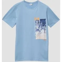 s.Oliver Kurzarmshirt T-Shirt T-Shirt aus Jersey mit Frontprint