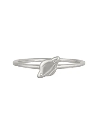 cai Ring 925 Sterling Silber rhodiniert Planet Saturn
