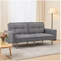 HTI-Living 2-Sitzer Modernes Schlafsofa mit Leinenbezug, Stück 1 Teile, Funktionscouch 2-Sitzer