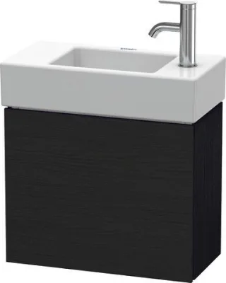 Duravit L-Cube Waschtischunterbau wandhängend Eiche Schwarz Matt 480x240x400 mm - LC6246R1616 LC6246R1616