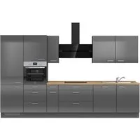 nobilia® Küchenzeile "Flash II", NEU: individuell anpassbar mit gratis Profi-Beratung, vormontiert, Breite 360 cm, Ausrichtung wählbar, wahlw. mit E-Geräten