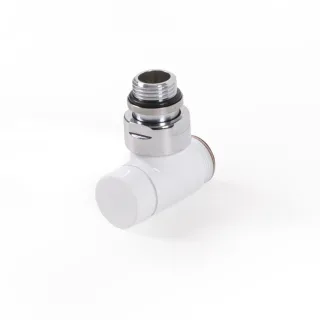 Terma Absperr-Eckventil CYLINDER GZ 1/2"-GZ 24-19 , TGZOBI006, Weiß TGZOBI006