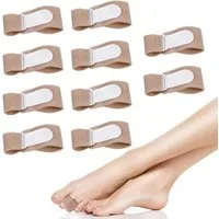FELIXLEO Zehenkorrektor Hammerzehen Zeh Schiene Zehenbandage Toe Splints, 10-tlg.