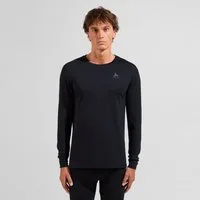 Odlo Funktionsshirt BL TOP crew neck l/s-MERINO 200 atmungsaktives Funktionsshirt, aus Wolle, schnell trocknendes Material
