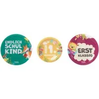 SCHOOL-MOOD® Taschenanhänger 3er Patchy-Set Einschulung