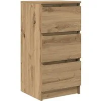 vidaXL Sideboard Sideboard Artisan-Eiche 37,5x35x76 cm Holzwerkstoff (1 St)