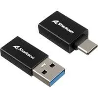 USB 3.2 Gen 1 Adapter OfficePal, USB-A > USB-C / USB-C > USB-A schwarz, 2er Set