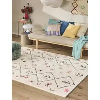 benuta Teppich Mara, rechteckig, Höhe: 6 mm, Kunstfaser, Berber, Ethno-Style, Wohnzimmer
