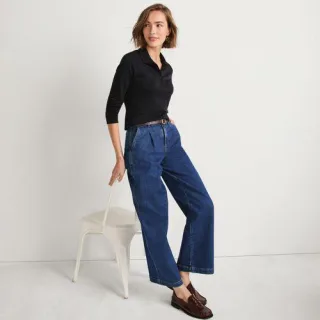 Supima-Poloshirt mit langen Ärmeln für Damen, Damen, size: regular, Rot, Baumwolle, by Lands' End