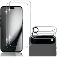 SmartUP Displayschutzglas für iPhone Air Display Kamera Hartglas Panzerfolie Full Screen 9H für iPhone Air, Displayschutzglas, Kameraschutzglas, Schutzset