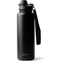 MAMEIDO Thermoflasche, mit 2-in-1 Deckel, Strohhalm und Handschlaufe in 500 ml, 700 ml & 1,2l
