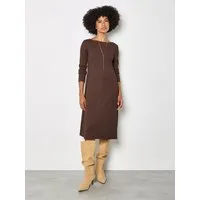 Apricot Midikleid Midi-Kleid aus strukturiertem Jersey