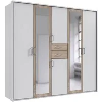 Wimex Kleiderschrank Diver Drehtürenschrank mit Spiegel, 180, 225 o. 270cm breit Bestseller Schlafzimmerschrank wahlweise 3 Innenausstattungen