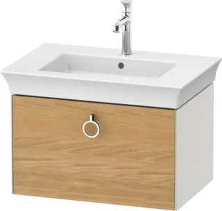 Duravit White Tulip Waschtischunterbau wandhängend Natur Eiche & Nordic Weiß Matt & Seidenmatt 684x4 WT42510H5390010