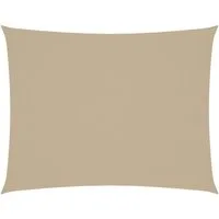 vidaXL Sonnensegel Sonnensegel Oxford-Gewebe Rechteckig 3x6 m Beige, (1-tlg)