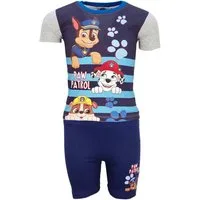 PAW PATROL Print-Shirt Paw Patrol Kinder Chase Jungen Sommerset Shirt Shorts 100% Baumwolle, Gr. 92 bis 116