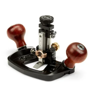 HONGDUI KM-17 Pro Router Plane Die Steel Body Adjustable Fence with CAM Lock Depth Stop Dual Blade 1/2inches width For F