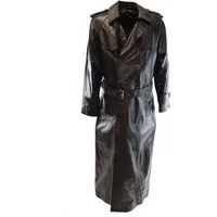 Zimmert Leather Ledermantel Robert Militär Mantel, Herren, Schwarz, weiches Lammnappa