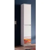 trendteam Kleiderschrank Garderobenschrank Mirror, weiß, Spiegeltüren