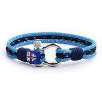 UNIQAL.de Armband maritimes Segeltau „SAILOR“ – Nautic Style mit Schäkelverschluss (Edelstahl, Segeltau, Casual nautics style, leicht, robust, wasserfest), handgefertigt