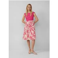s.Oliver Minikleid Kleid Ärmelloses Kleid aus Baumwollmix mit ausgestelltem Rock