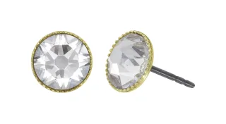 konplott - Ohrstecker - Black Jack gold/silver