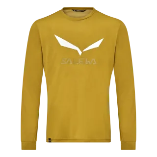SALEWA - Solidlogo Dry’Ton Langarm Shirt Herren - Grün (Gr.56)