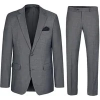 Paul Malone Anzug Herrenanzug modern regular fit - stretch - Businessanzug (Set, 2-tlg., Sakko mit Hose) grau HA15 - Gr.52