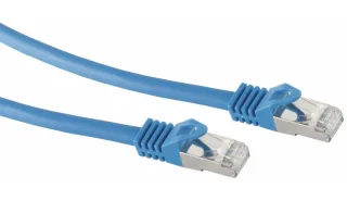 S-IMPULS RJ45 Patchkabel S/FTP (PIMF), m. CAT.7 Rohkabel, 10 m, blau