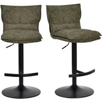 Duhome Barhocker (5501A1), 2er Set, Barstuhl Drehbar aus Bouclé