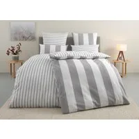 OTTO home Bettwäsche Sari in verschiedenen Qualitäten, Seersucker, 2 teilig, ab Gr. 135x200 cm, Wendedesign, moderne Bettwäsche mit Streifen