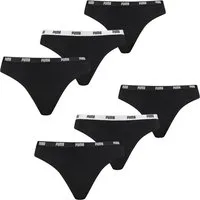 PUMA String Puma Damen String im 6-er Pack Mit Puma Logo im Bund