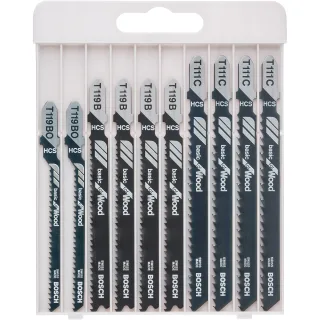 Bosch Stichsägeblatt-Set Basic for Wood, 10-teilig - 2607010629